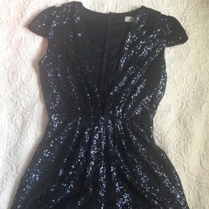 Navy Blue Tobi Sequin Romper